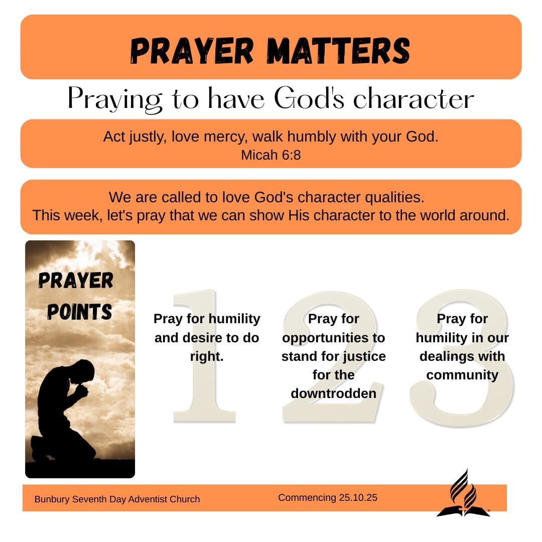 Prayer Matters – 25.10.2025