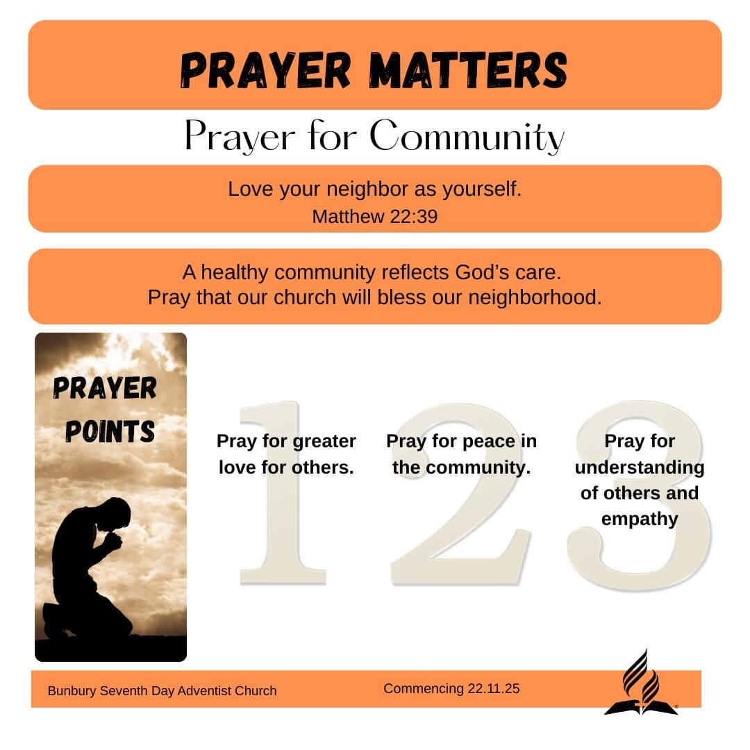 Prayer Matters – 22.11.2025